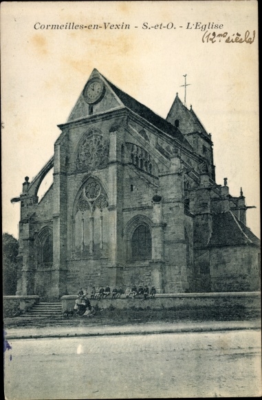 Ak Cormeilles sur Vexin Val d´Oise, Église