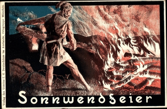 Artist Postcard Solstice celebration, publishing house for the German culture abroad
