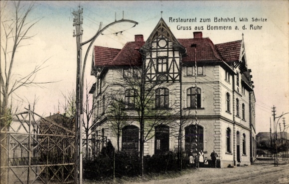 Ak Bommern Witten an der Ruhr, Restaurant zum Bahnhof, Wilh. Schulze