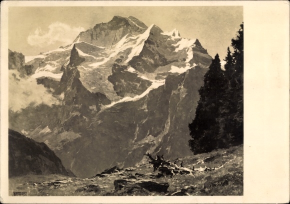Kunstenaarskaart Compton, Edward Harrison, Berner Oberland, HDK 438