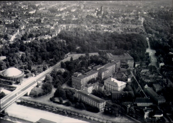 Photo Düsseldorf on the Rhine, aerial photograph