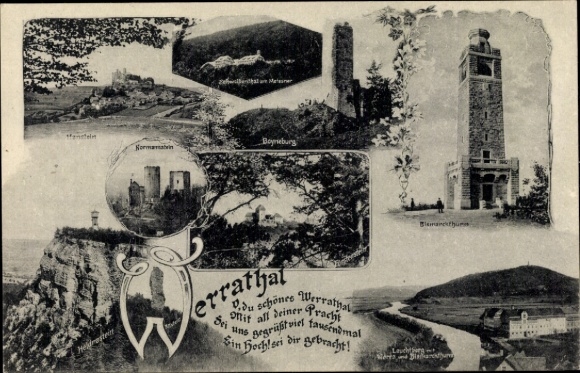 KP Eschwege w dolinie Werra, Wieża Bismarcka, Hanstein, Boymeburg, Normannstein