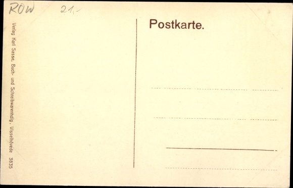 Postcard Visselhövede in Lower Saxony, church
