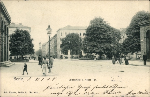 Ak Berlin Mitte, Luisenplatz, Neues Tor