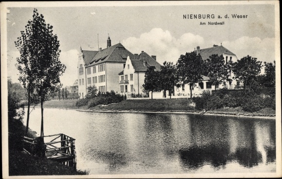 Ak Nienburg an der Weser, Am Nordwall
