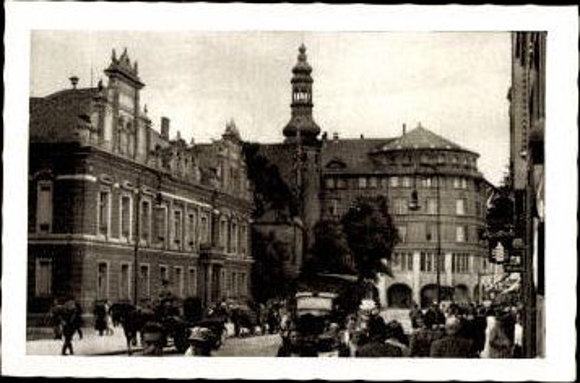 Set of 12 photos in real copperplate in the cover "Das schöne Bromberg"