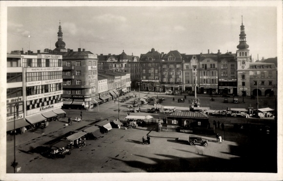 Ak Moravská Ostrava Mährisch Ostrau Region Mährisch Schlesien, Hauptplatz