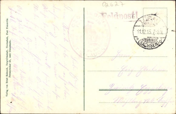 Postcard Cunewalde in the district of Bautzen, inn, owner Ernst Kalauch, observation tower, Czorneboh