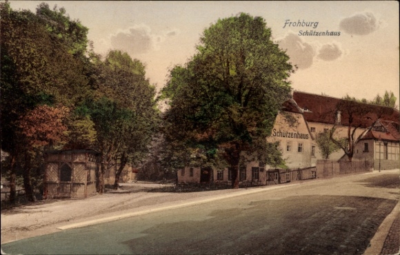 Postcard Frohburg in Saxony, Schützenhaus