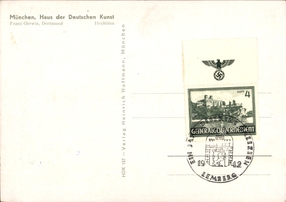 Artist Postcard Gerwin, Franz, Blast Furnaces, HDK 157