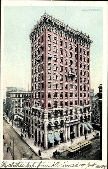 Ak Providence, Rhode Island, VS, gebouw van Union Trust Company