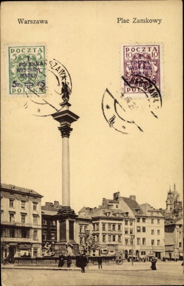 Postcard Warszawa Warsaw Poland, Plac Zamkowy