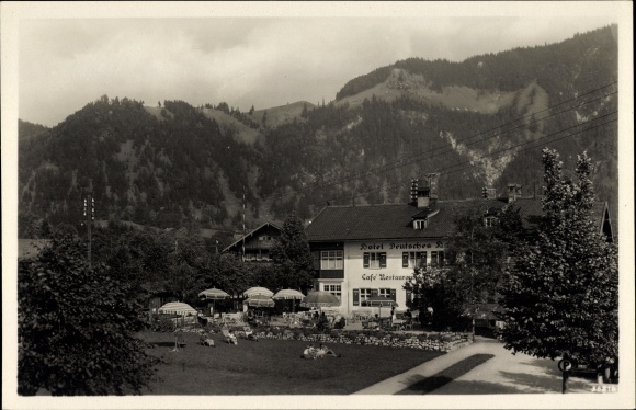 PC Bayrischzell in the Mangfall Mountains in Upper Bavaria, Hotel Deutsches Haus, owned by Elsa Müller