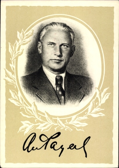 Kunstenaar Ak Schrijver Alexander Alexandrovich Fadeyev, Portret