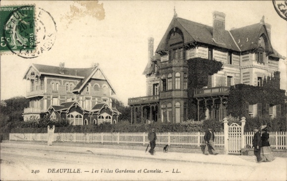Ak Deauville Calvados, Les Villas Gardenia et Camelia