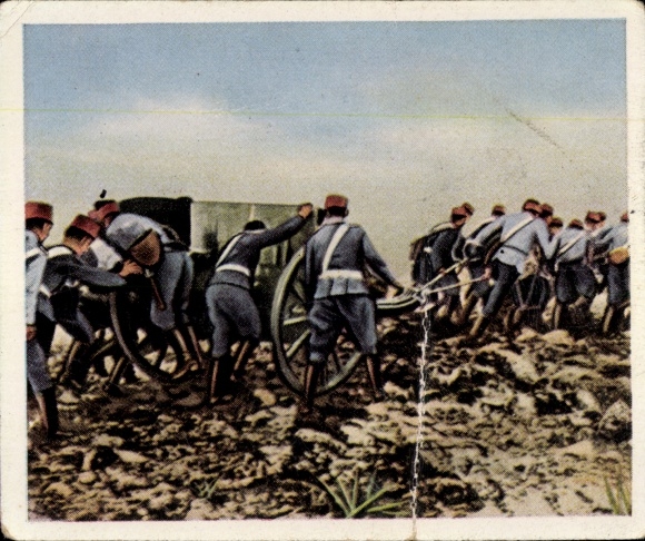 Collector's picture The post-war period No. 84, December 1924, The war in Morocco, Spanish artillery
