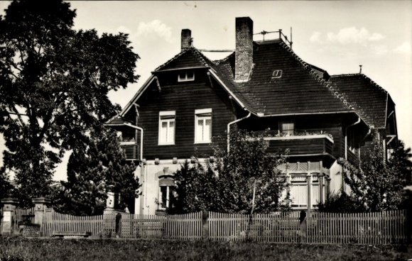 Postcard Rochsburg Lunzenau in Saxony, view of the blind sanatorium