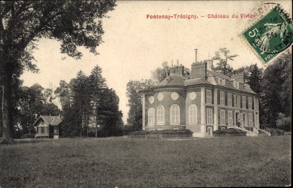 Ak Fontenay Tresigny Seine et Marne, Château de Vivier