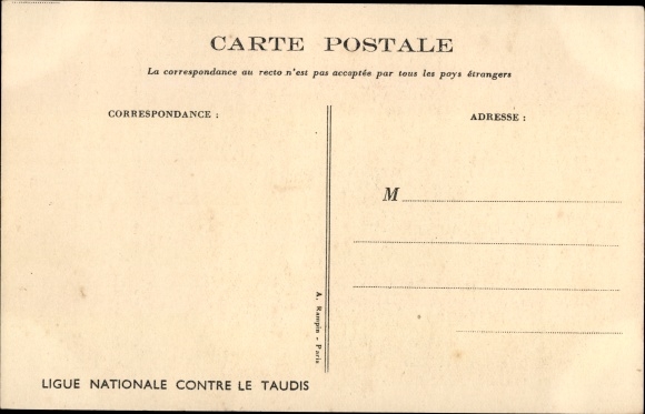 Artist Postcard Poulbot, Francisque, Children and Pig in a Kitchen