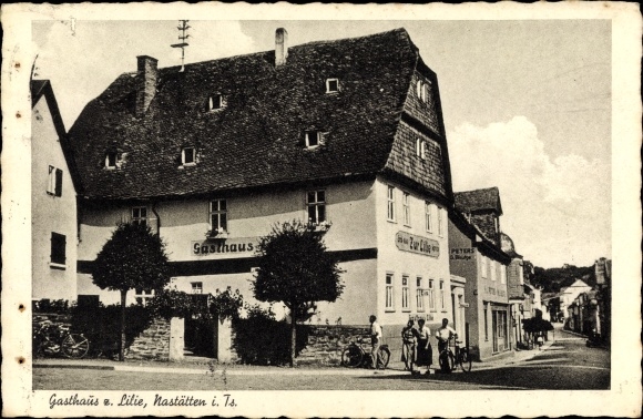 Postcard Nastätten im Taunus, Inn zur Lilie