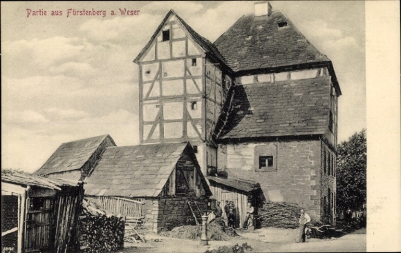 KP Fürstenberg an der Weser, dom z muru pruskiego
