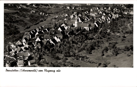 Postcard Dornstetten in the Black Forest Württemberg, aerial photograph