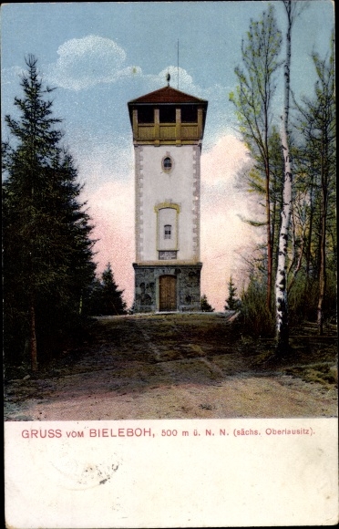 Ak Beiersdorf in Oberlausitz, Bieleboh, uitkijktoren