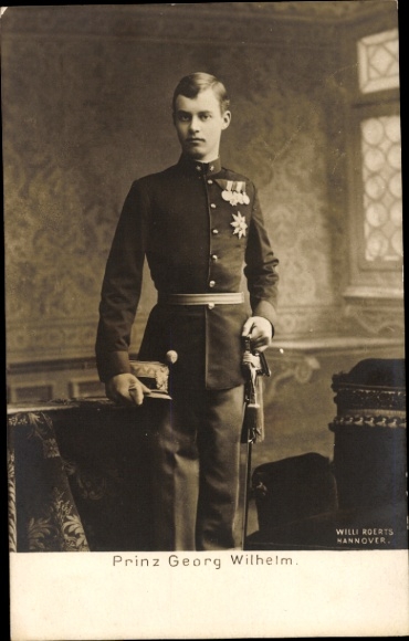 Ak Prinz Georg Wilhelm von Hannover, Portrait in Uniform