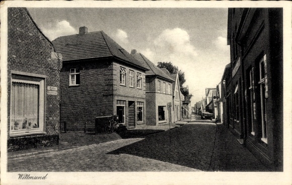 Postcard Wittmund in Ostfriesland, street section