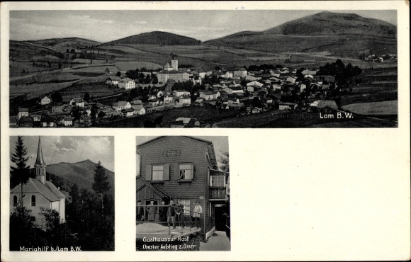 Ak Lam im Bayerischen Wald Oberpfalz, Mariahilf, Gasthaus zur Rast, Georg Vogl