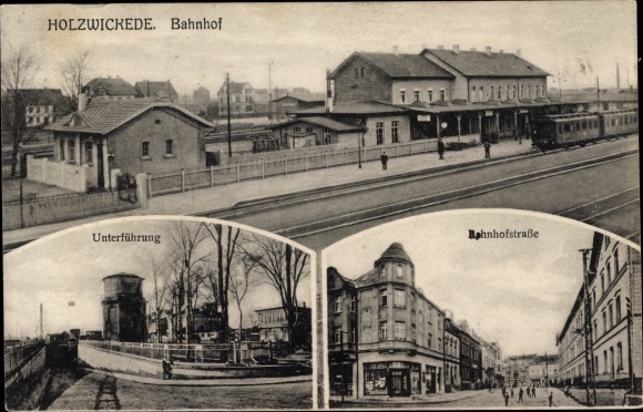 PC Holzwickede in the Ruhr area of North Rhine-Westphalia, train station, track side, underpass, Bahnhofstrasse
