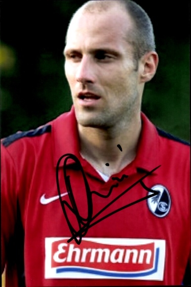 Autograph card footballer Daniel Sereinig, SC Freiburg, autograph