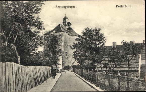 Ak Peitz in der Niederlausitz, vestingtoren
