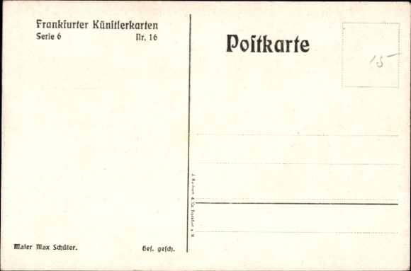 Artist Postcard Schüller, M., Nurse, Painted portrait
