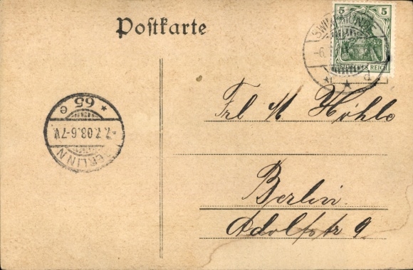 Postcard Świnoujście Świnoujście Pomerania, lighthouse