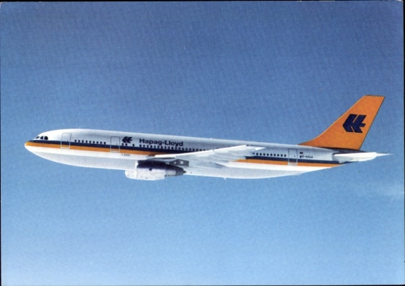 Postcard passenger aircraft of Hapag Lloyd, Airbus A 300 B 4