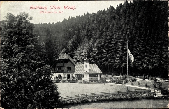 PC Gehlberg Suhl Thuringia, bells in the valley, forest area