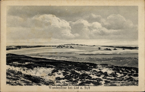 Ak Noordzeeresort List op Sylt, verschuivend duin