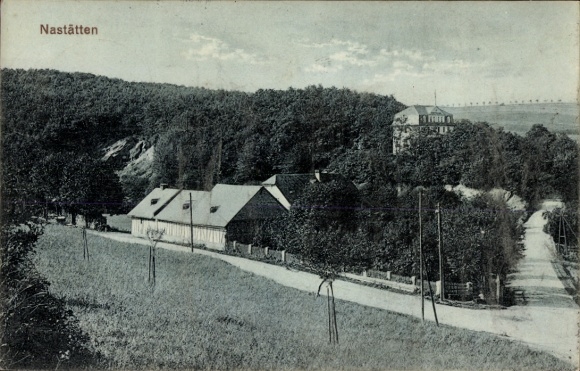 Postcard Nastätten im Taunus, partial view
