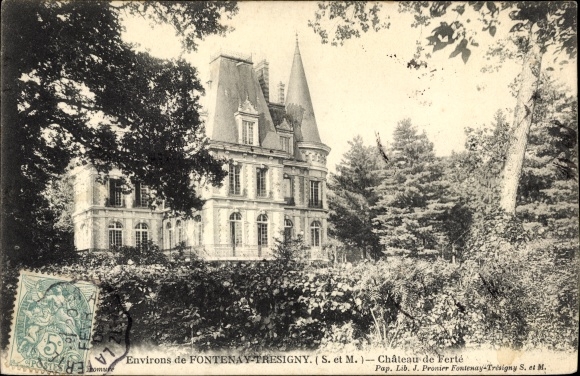Ak Fontenay Tresigny Seine et Marne, Château de Ferté