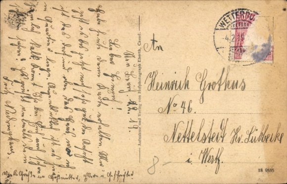 Postcard Neu Berich Neuberich Bad Arolsen in Hesse, general view, convalescent home Villa Waldfried