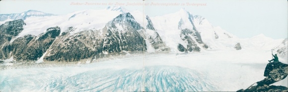Klapp Postcard Carinthia, glacier panorama from Franz-Josefshöhe