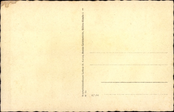Postcard Ludwigsfelde in Brandenburg, Hermann Löns School, Daimlersiedlung, bakery confectionery