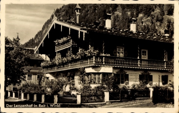 Postcard Reit im Winkl Upper Bavaria, Lenzenhof