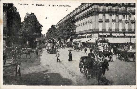 KP Paryż IX, Boulevard des Capucines, powozy