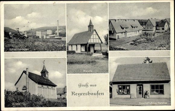 KP Reyershausen Bovenden w Dolnej Saksonii, doły, kaplica, kościół, budynek handlowy Barabas