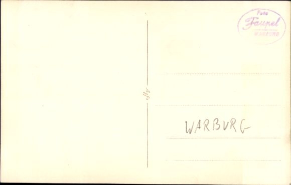 Photo Postcard Warburg in Westphalia, partial view at night