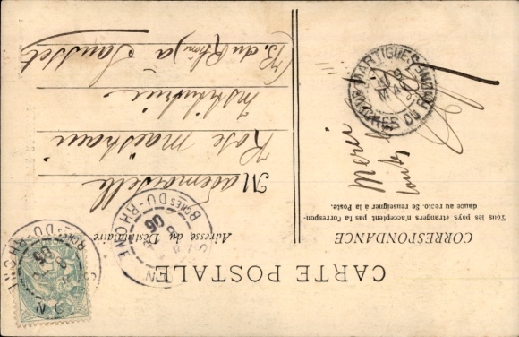 Postcard Variety Artist Léonette Roberty, portrait