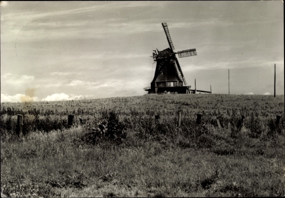 Postcard Klütz in Mecklenburg, windmill