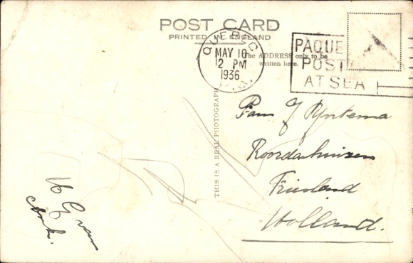 Postcard Steamer Montrose of the Canadian Pacific at sea